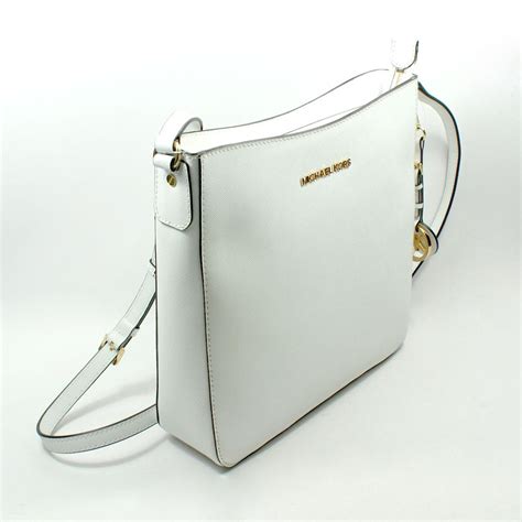 white michael kors crossbody bag